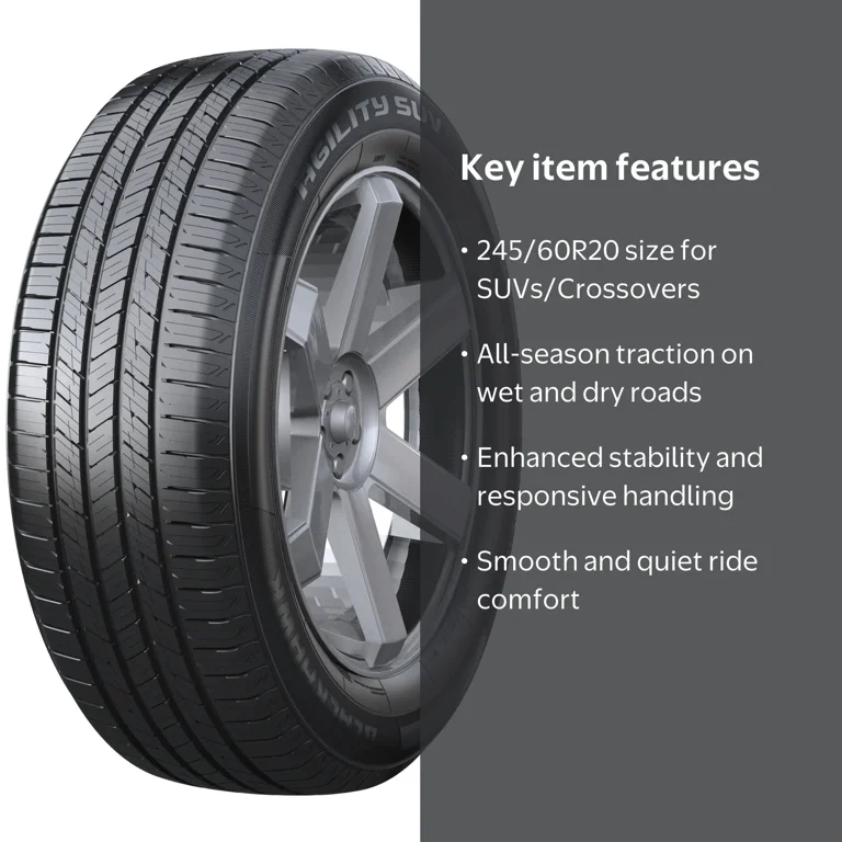 アイボーテ BlackHawk Agility All-Season SUV/Crossover Tire, 245/60R20 107H