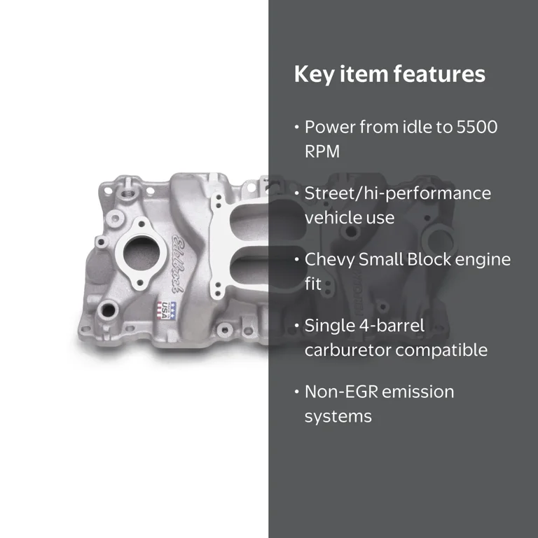 Edelbrock 2104 Performer Series Intake Manifold - Walmart.com