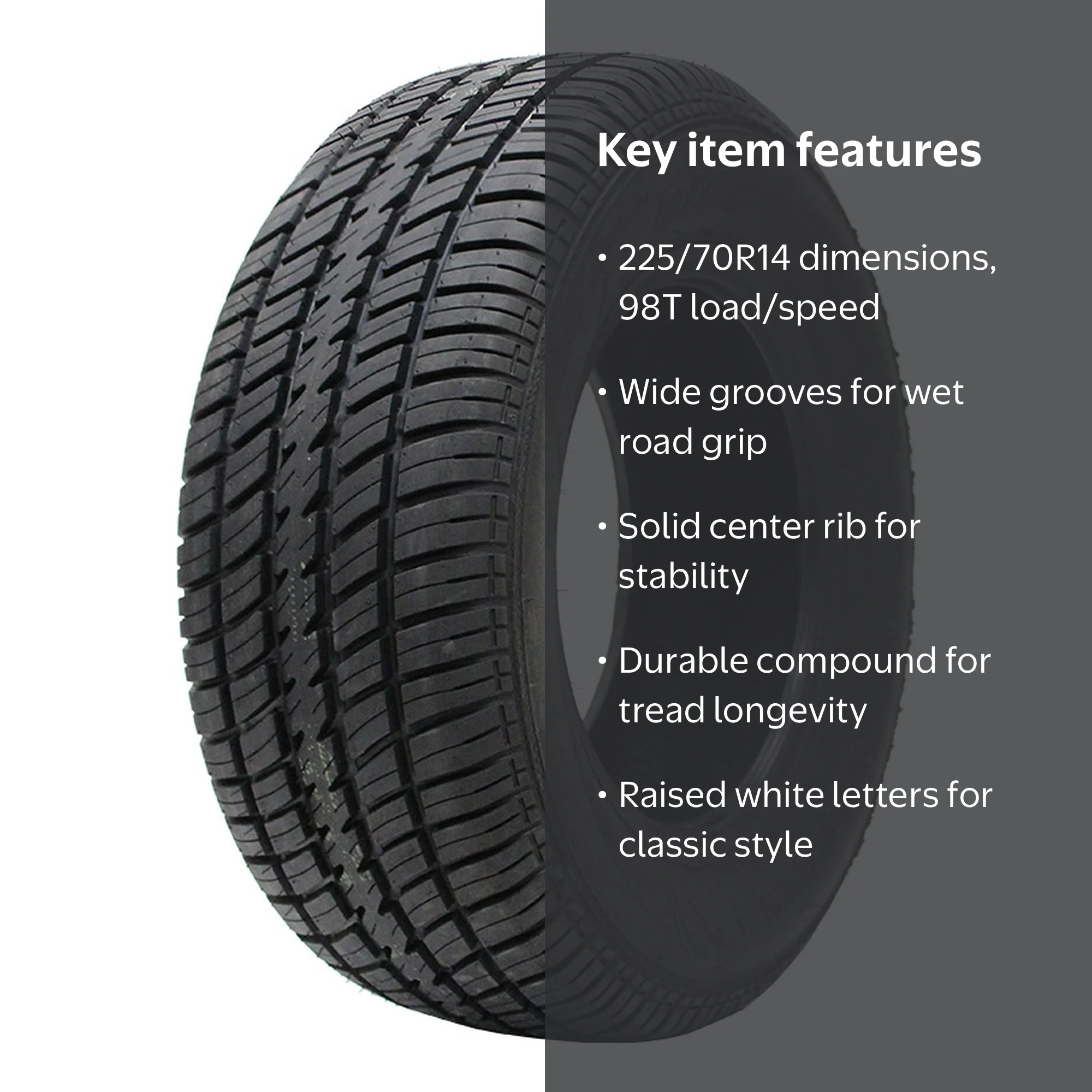 Free Shipping! Cooper Cobra Radial GT Tires P225/70R14 98T