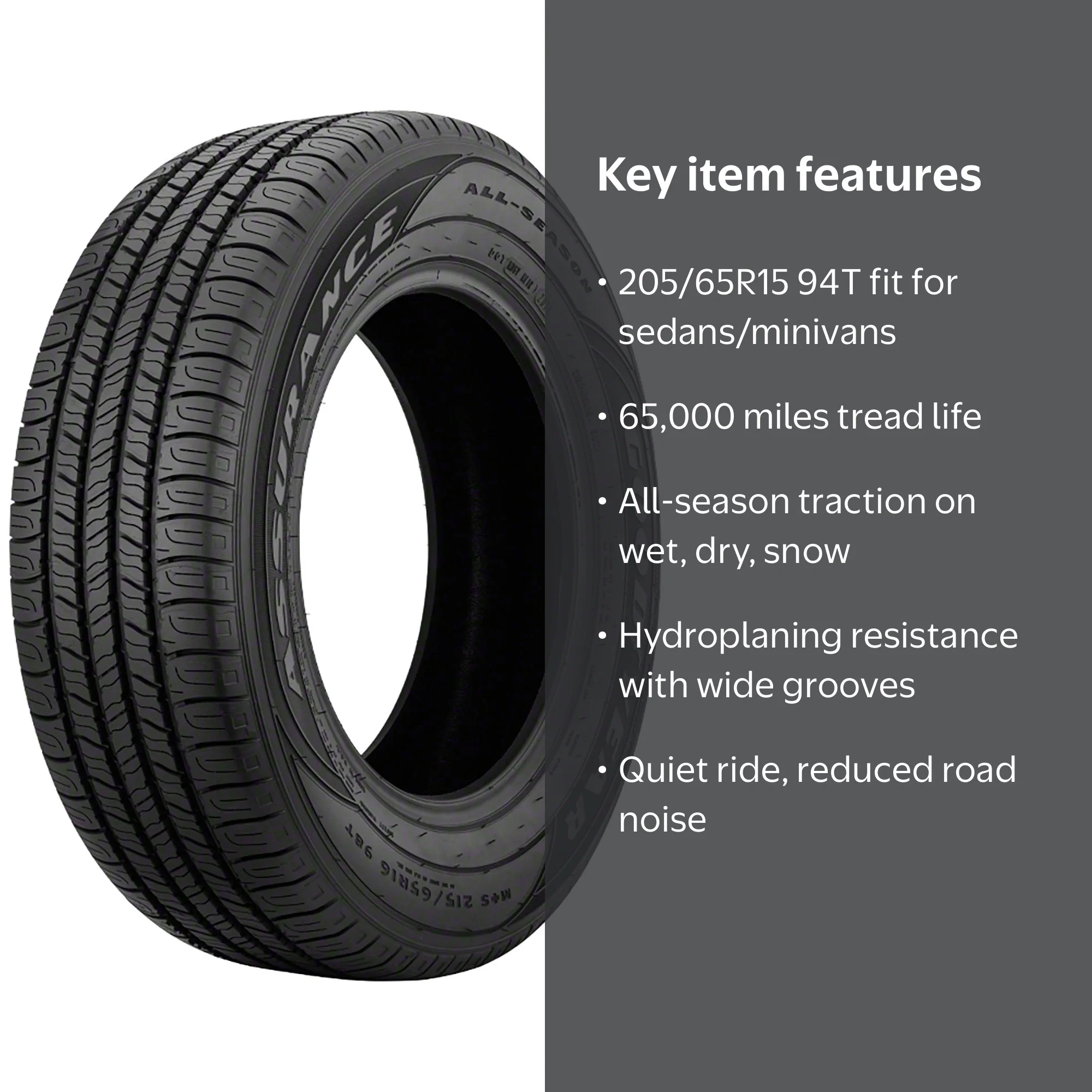 Goodyear Assurance All-Season 205/65R15 94T Passenger Tire
