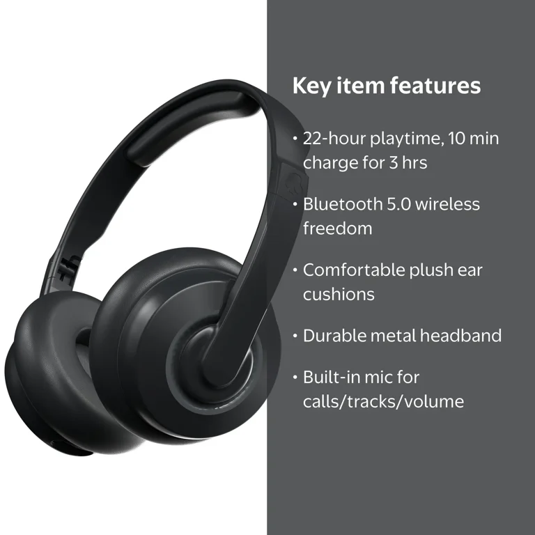 Skullcandy Cassette Wireless On-Ear Headphones | Bluetooth 5.0