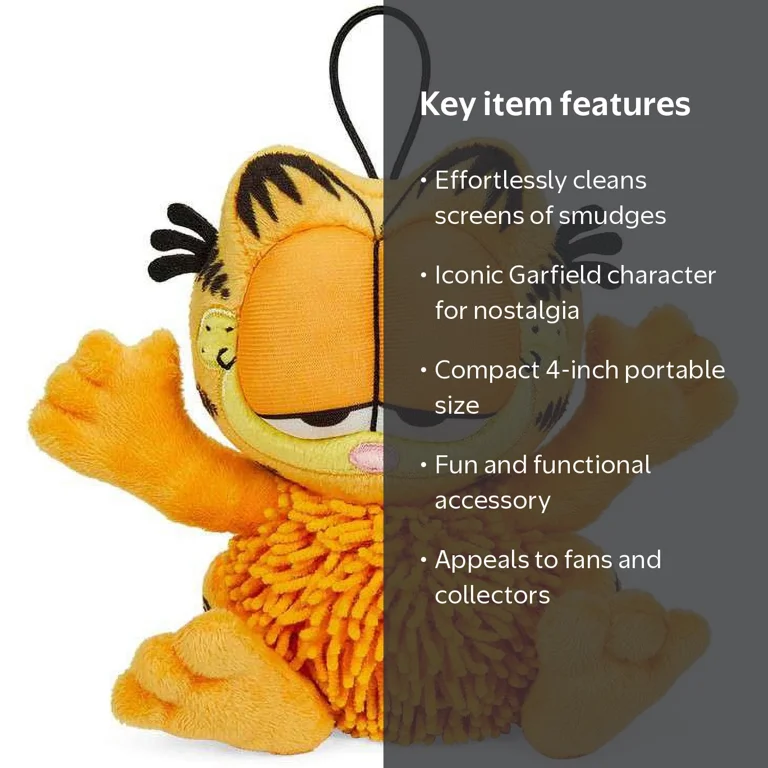 Kidrobot, Garfield, Screen Wipe Plush Charm, 4 inch - Walmart.com