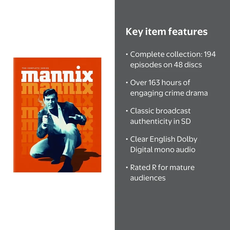 Paramount's Mannix: Complete Drama Series (DVD) - Walmart.com