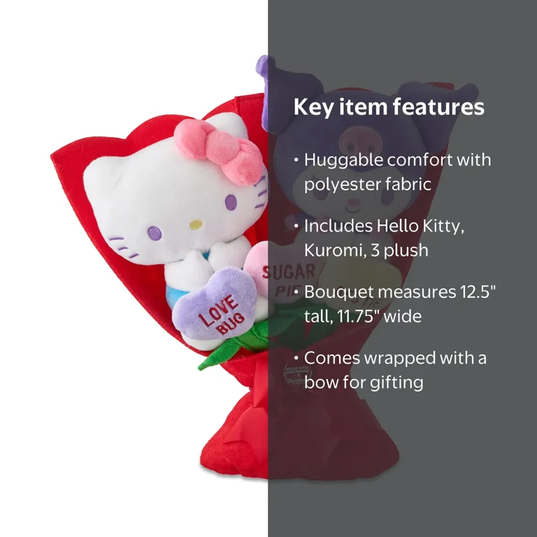 Sanrio Sweethearts Plush Bouquet with Hello Kitty ® and Kuromi