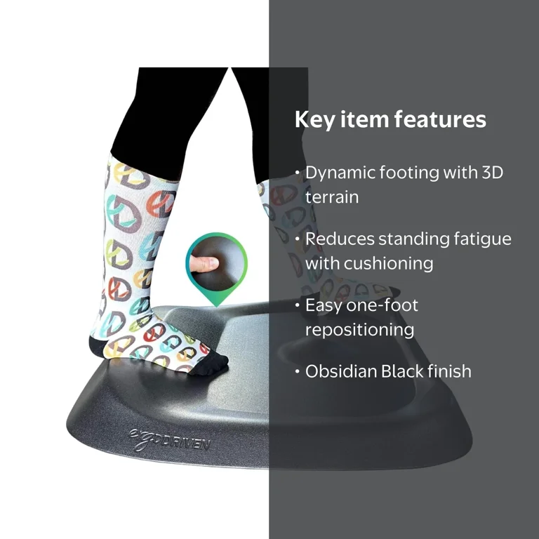 Ergodriven, Topo Comfort Mat, Anti-Fatigue, Micro and Macro