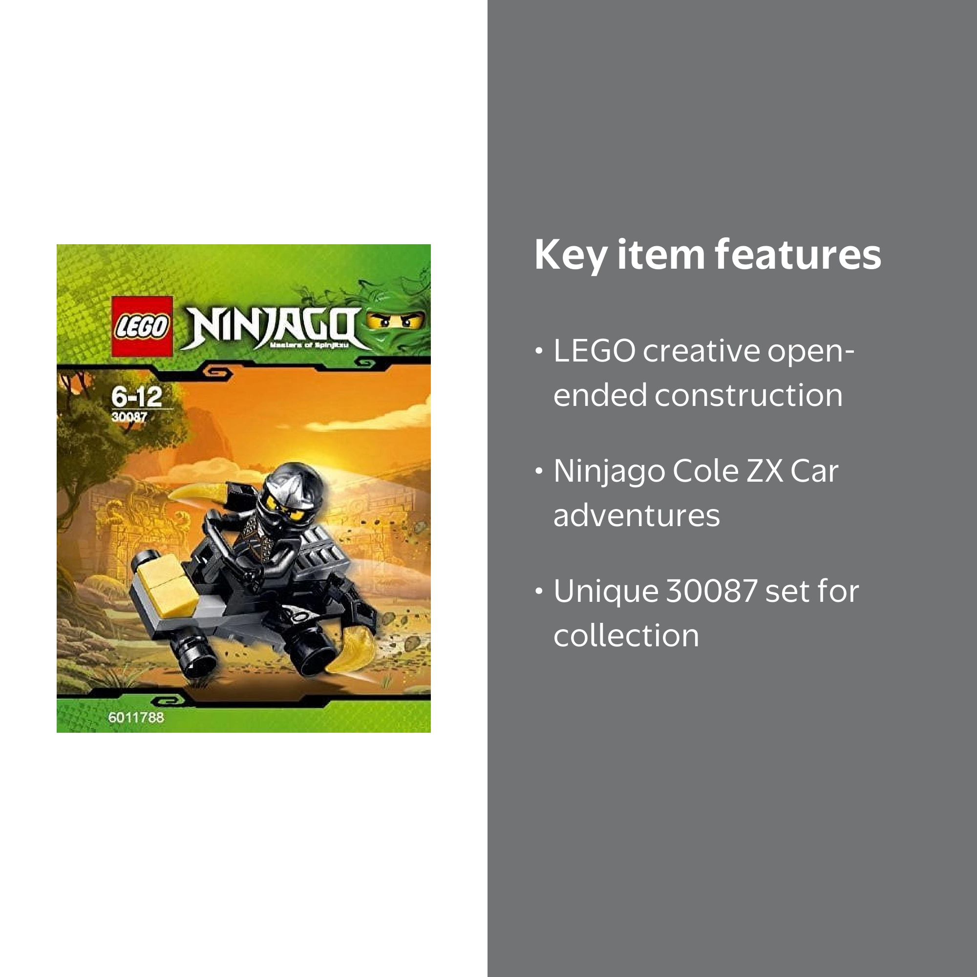 LEGO Ninjago Cole ZX Car 30087 - Walmart.com