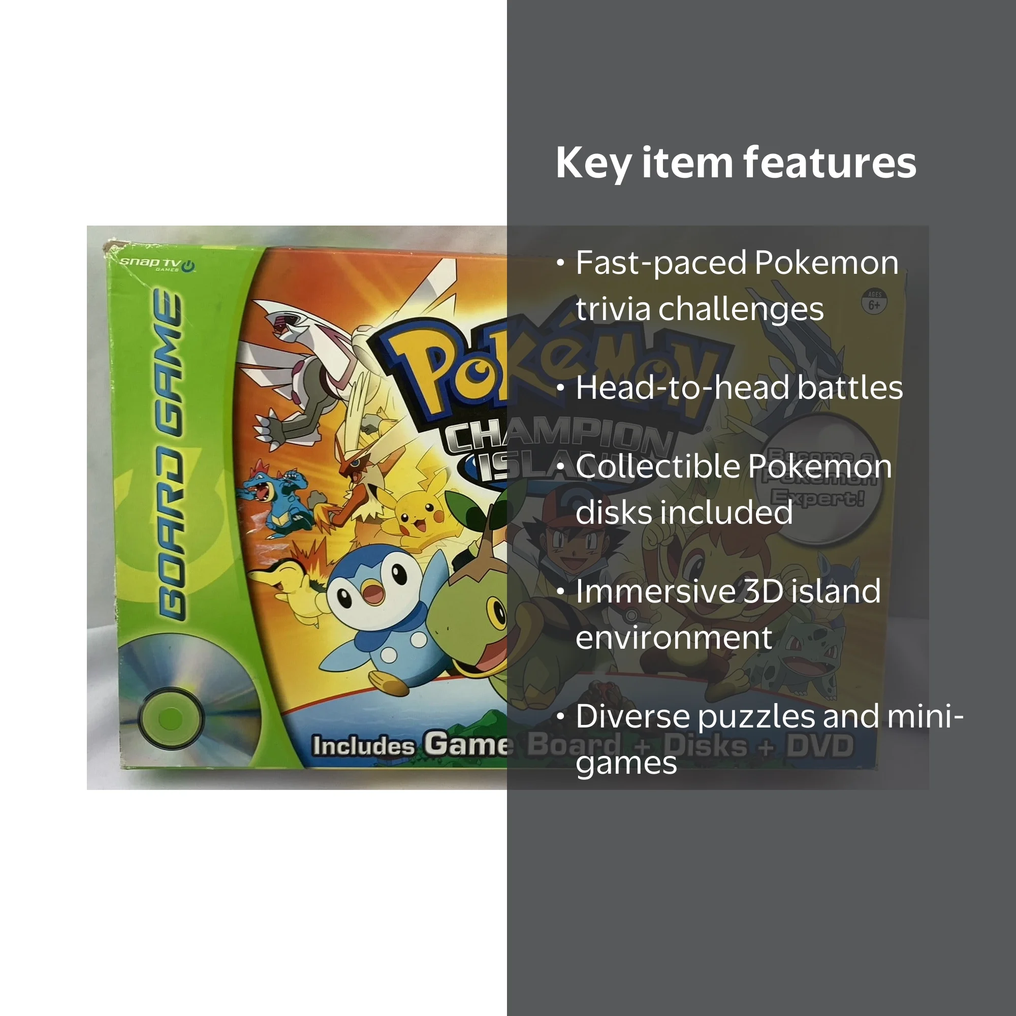 Pokémon Champion Island DVD Game - 2007 - Great Condition