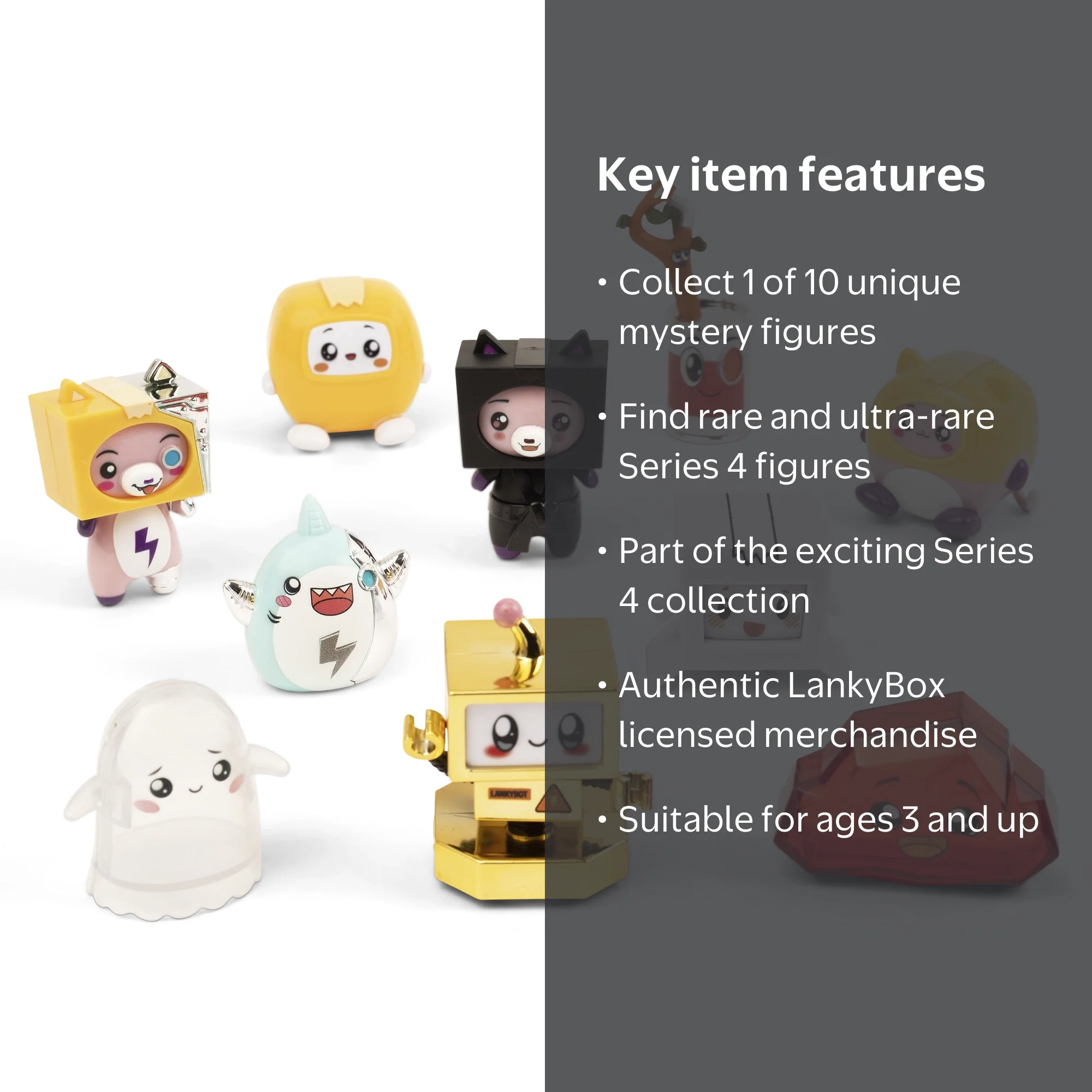 Lankybox Collectible Mini Mystery Figures Series 4, Blind Box Toys