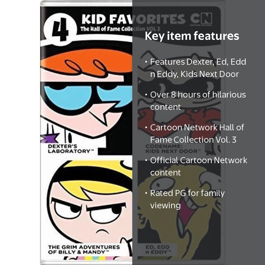 Cartoon Network Hall of Fame Collection Vol. 3 DVD, 525 mins
