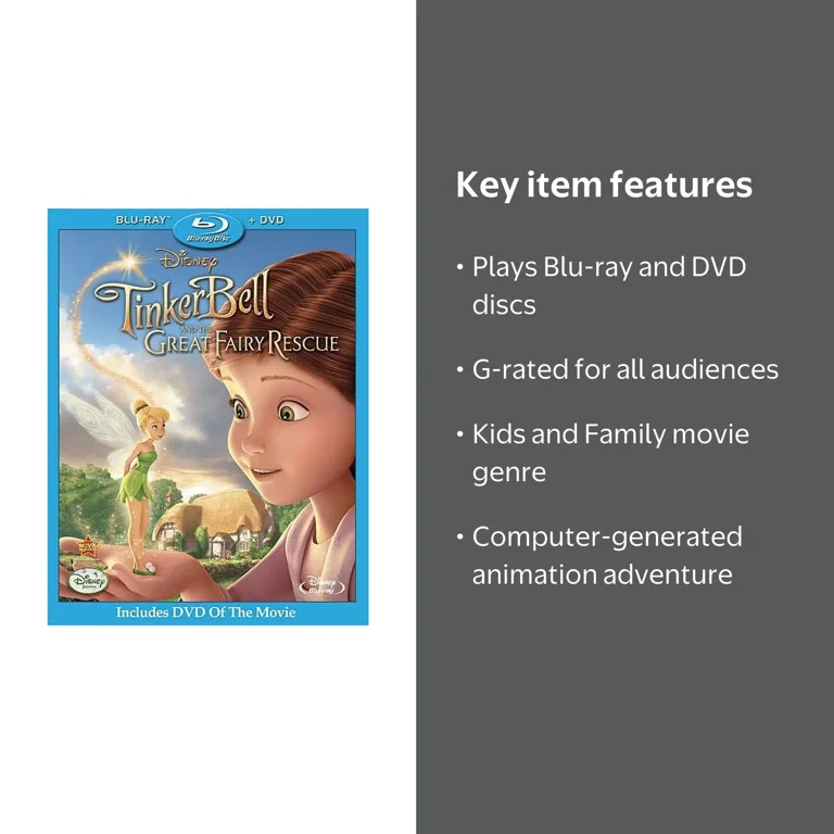 Walt Disney Video: Tinker Bell Movies - The Great Fairy Rescue