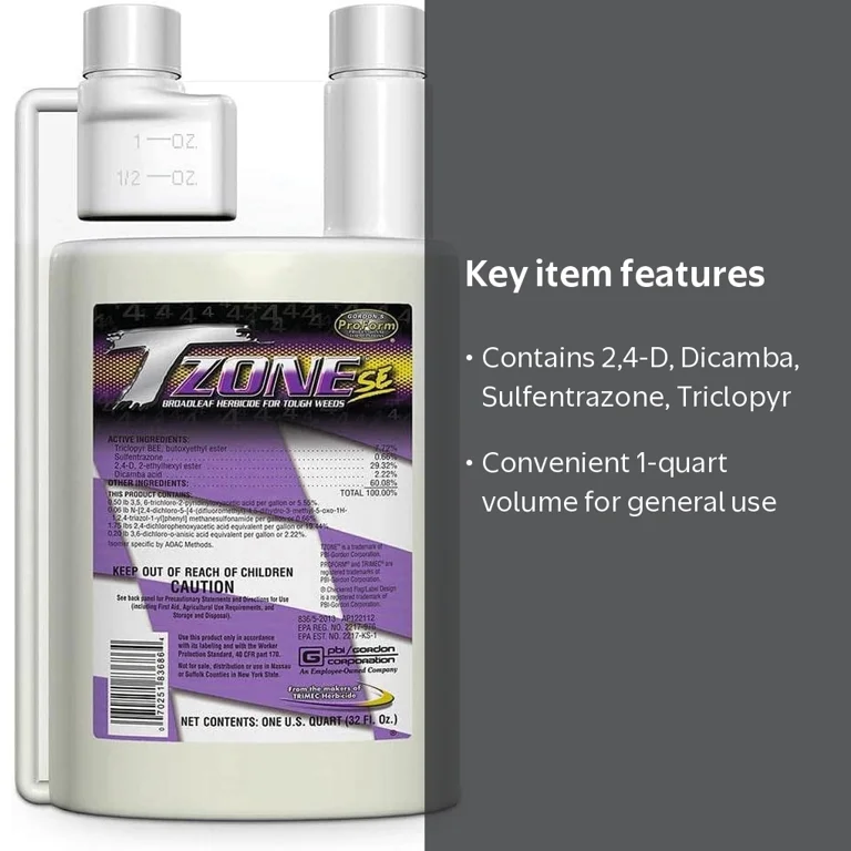PBI-Gordon, ITS Supply T-Zone Turf Herbicide, 1 Quart - Walmart.com
