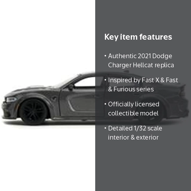 2021 Dodge Charger SRT Hellcat Metallic Fast X 2023 Movie Fast