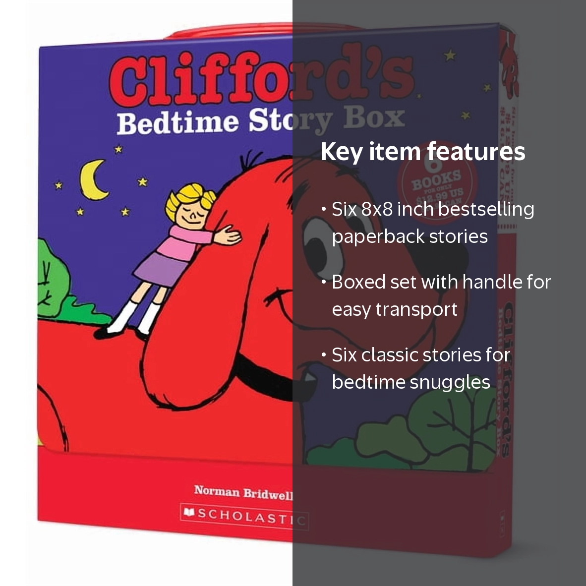 Scholastic, Bedtime Story Box, Includes 6 Clifford Books