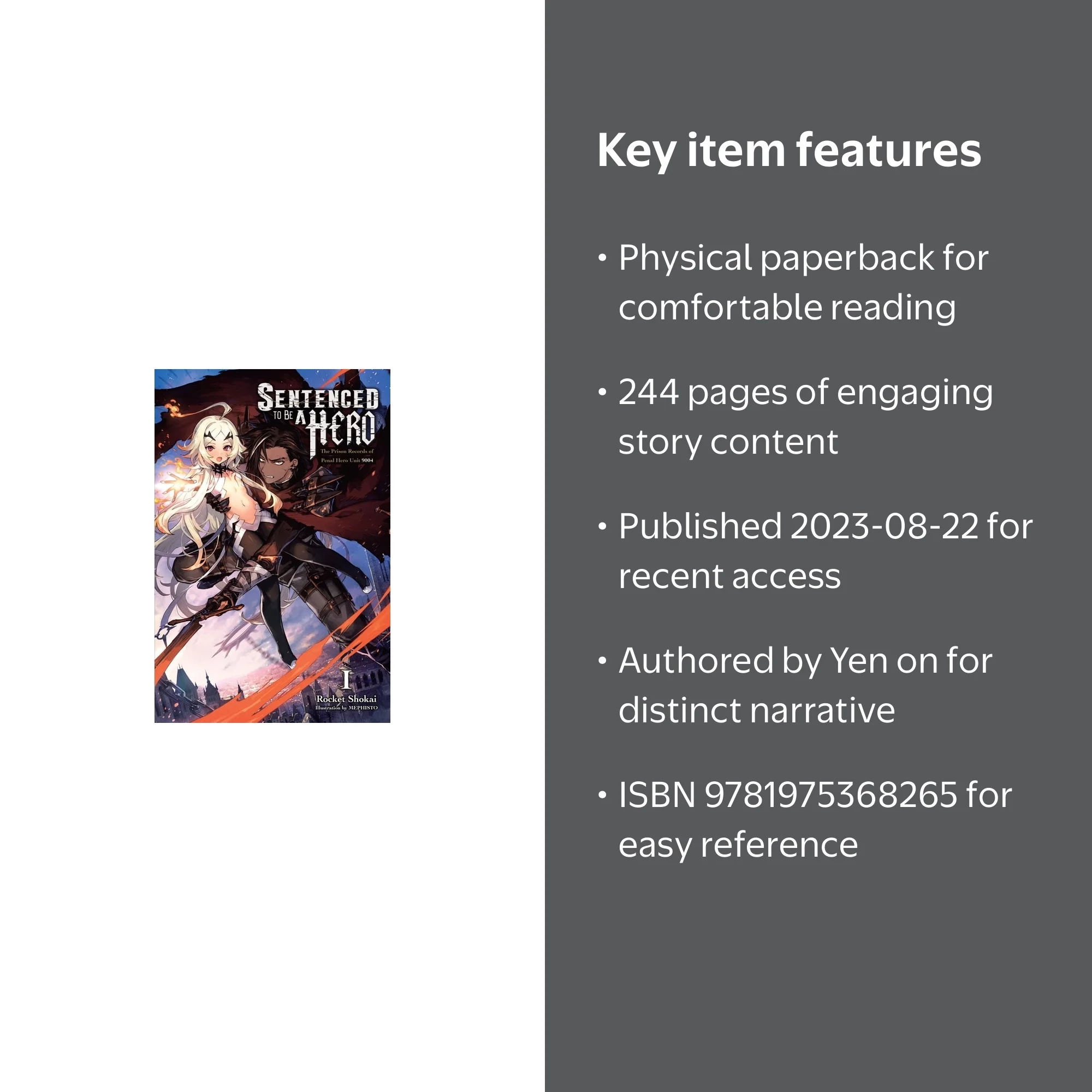 Sentenced to Be a Hero Sentenced to Be a Hero, Vol. 1 (Light Novel
