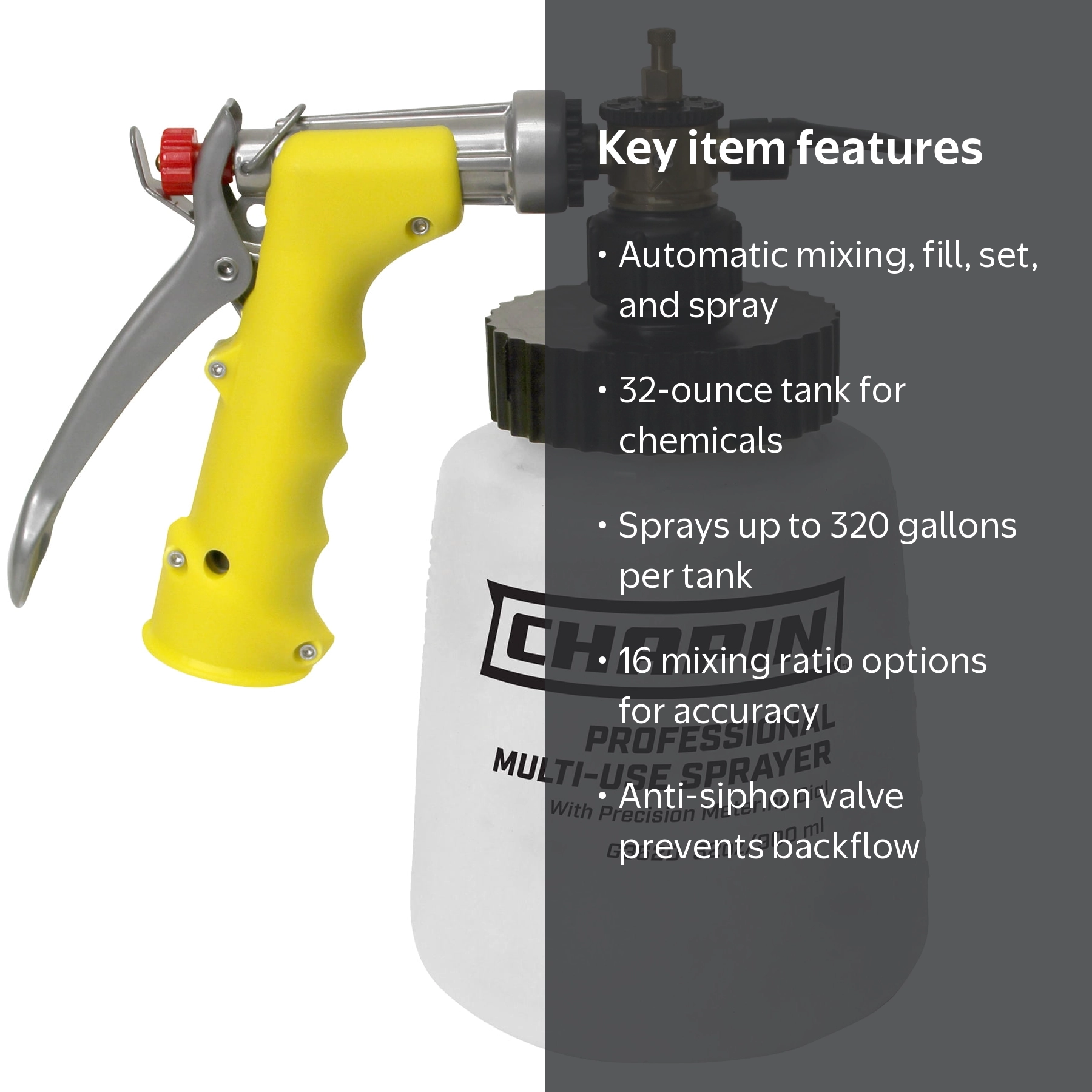 Chapin, Lawn and Garden Hose-End Sprayer, 32 oz, Up to 320 Gallons