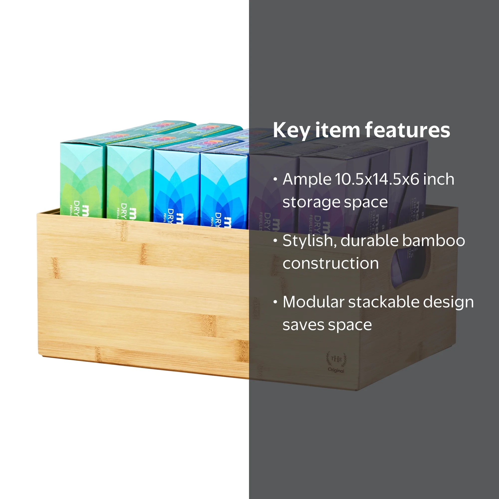 The Home Edit Bamboo Medium Storage Bin - Walmart.com
