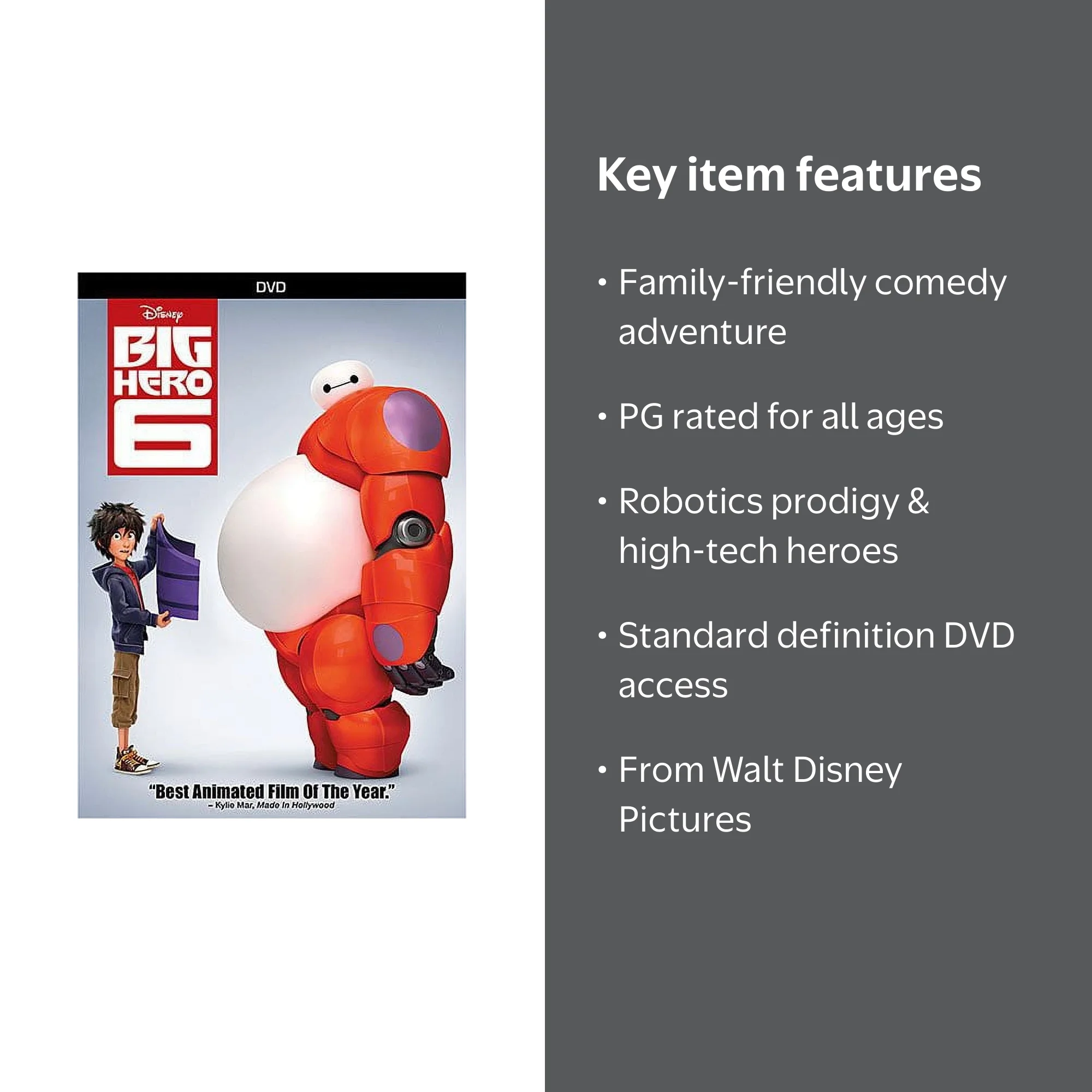 Walt Disney Pictures - Big Hero 6 [DIGITAL VIDEO DISC] - Walmart.com