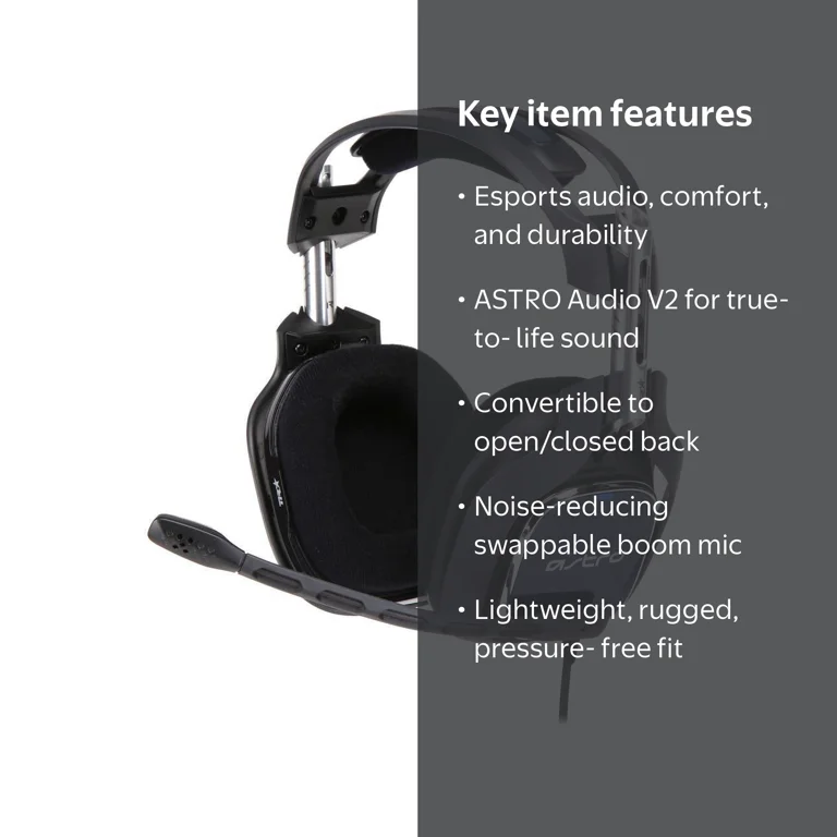 ASTRO Gaming A40 TR Headphones for PS5, PS4 and PC - Black