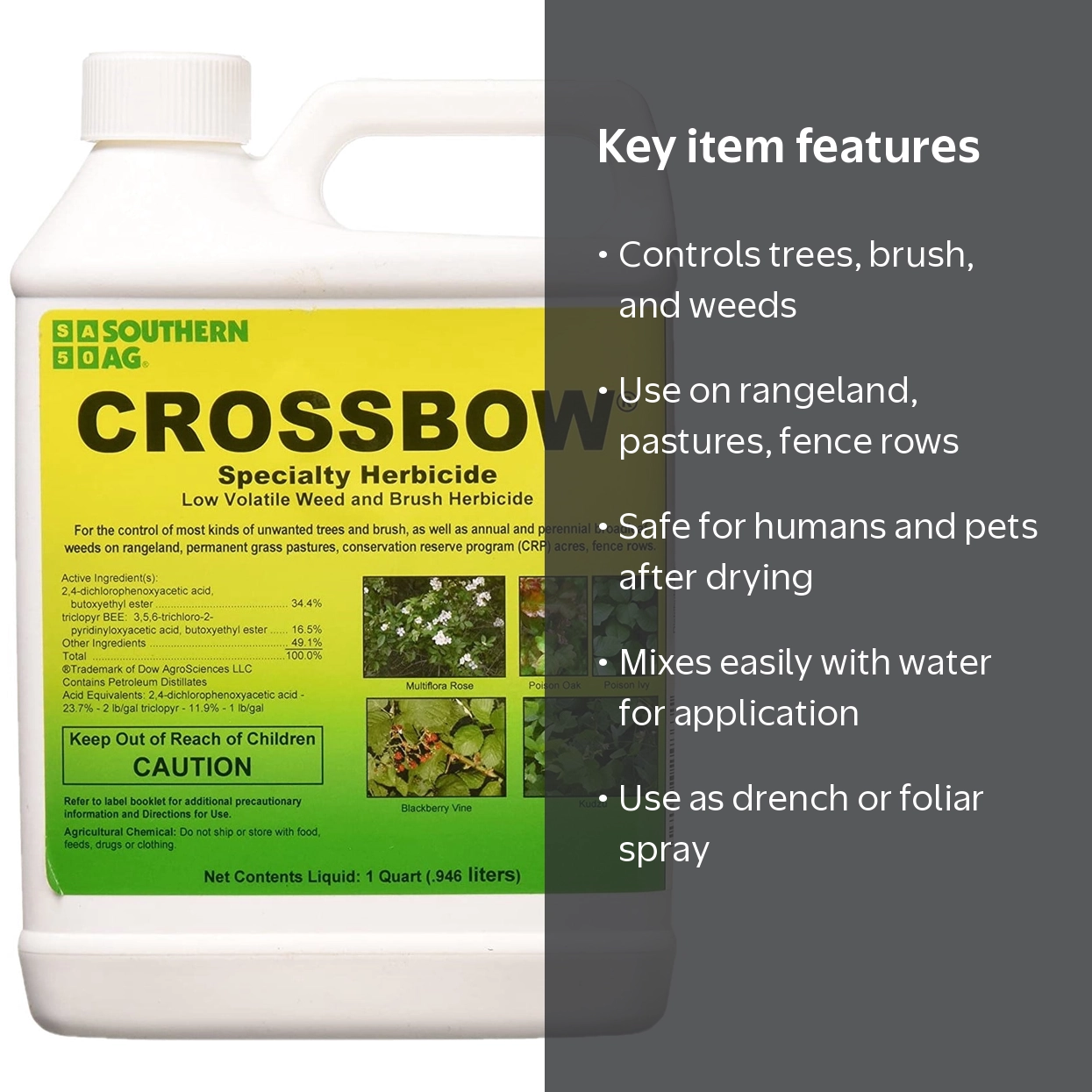 Southern Ag Crossbow Specialty Low Volatile Grass Killer Herbicide