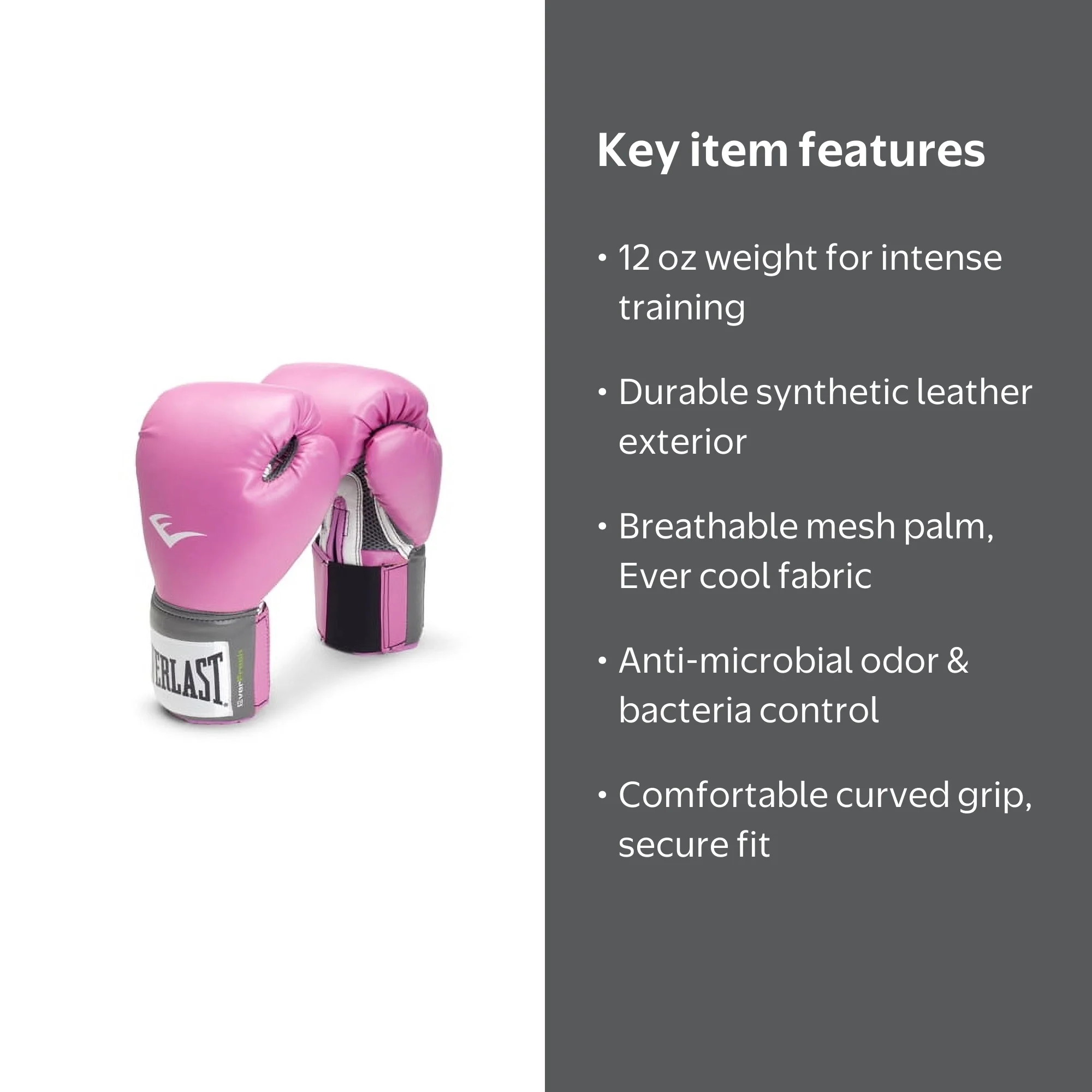 Everlast 12 Oz. Pink Pro Style Boxing Gloves - Walmart.com