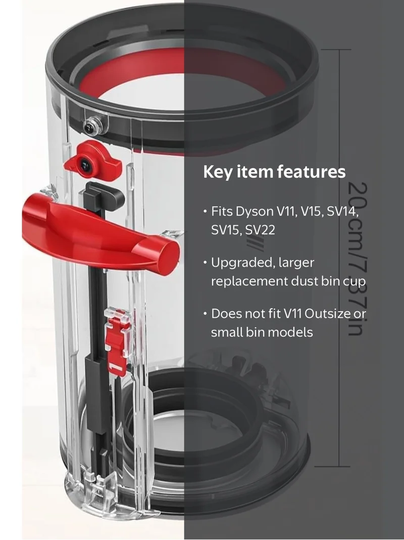Dyson V11 Dust Bin Cup Replacement for V15, SV14, SV15, SV22