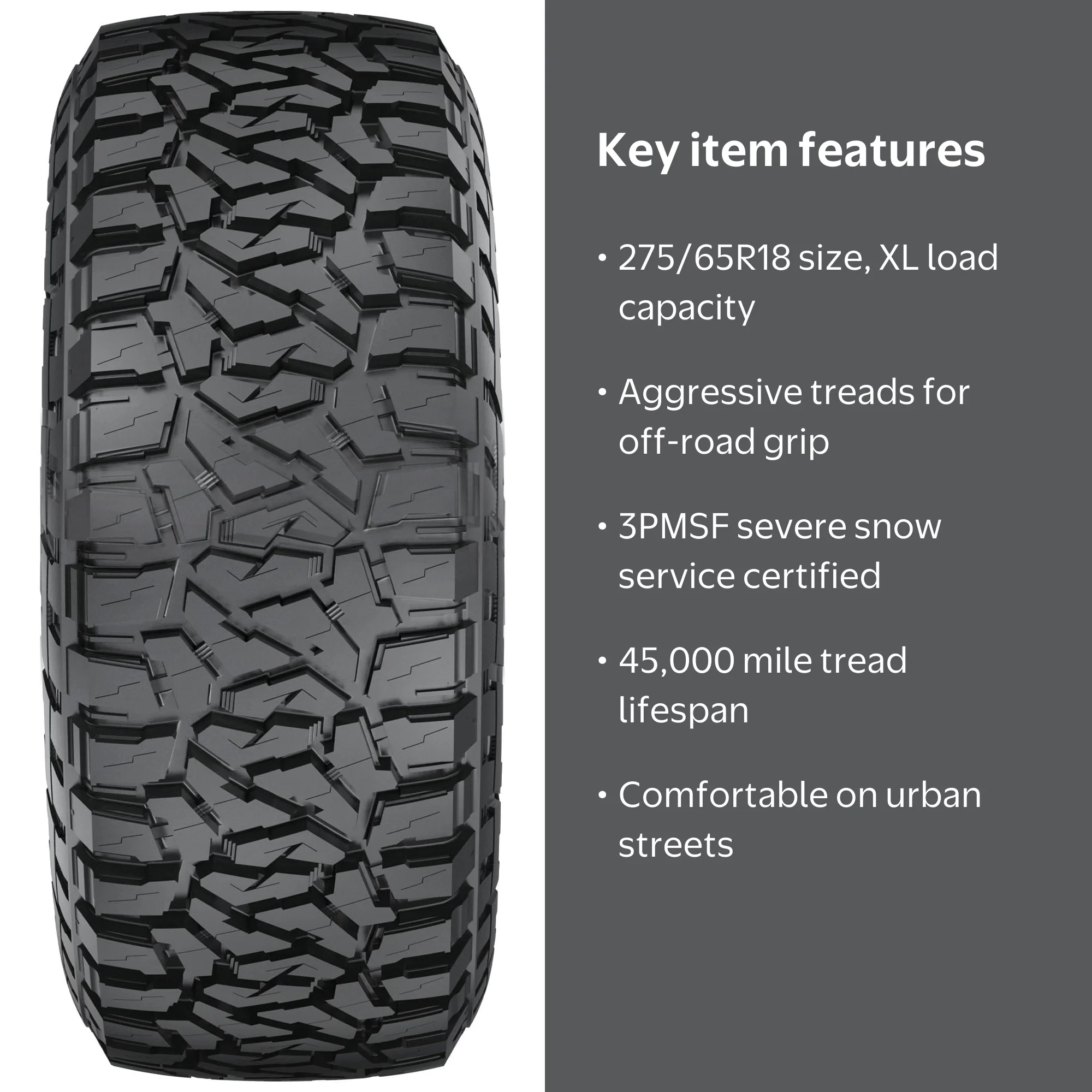 Summit Trail Climber RT Highway 275/65R18 116T XL Light Truck Tire