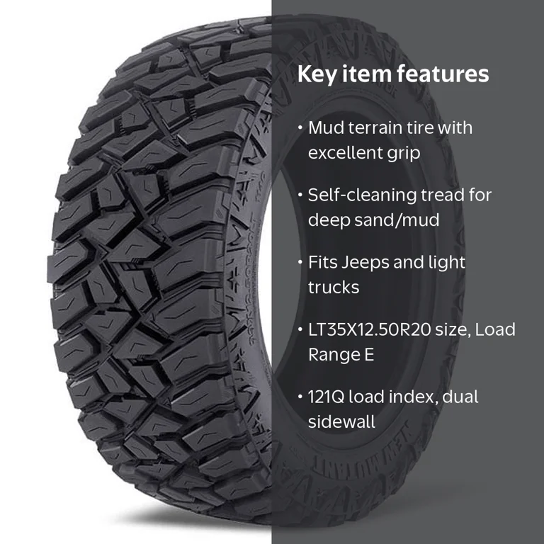Predator New Mutant X-MT Mud Terrain LT35X12.50R20 121Q E Light