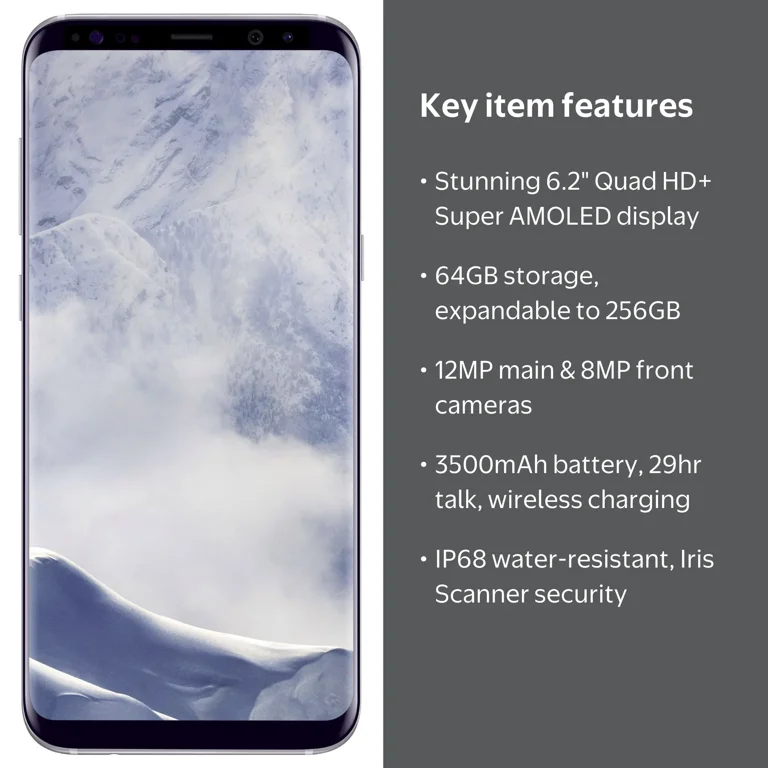 Samsung Galaxy S8 Plus, 6.2