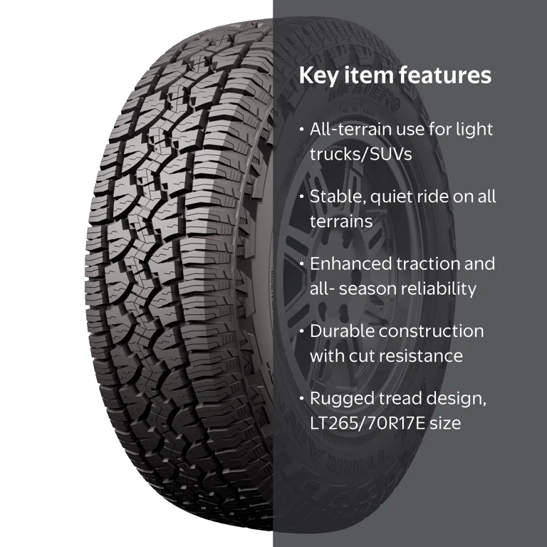 Dextero DAT1 All-Terrain LT265/70R17E 121/118S Tire - Walmart.com