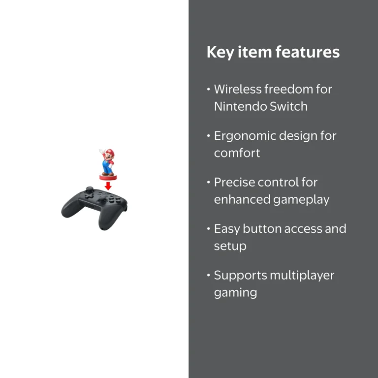 Nintendo, Nintendo Switch Pro Controller, HACAFSSKA, Black