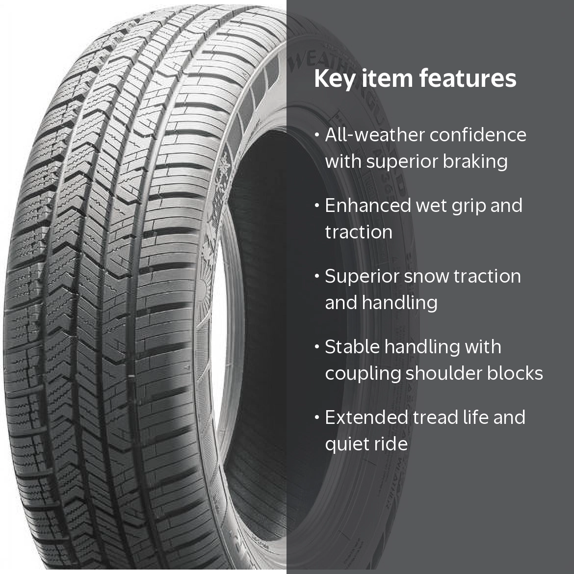 Milestar, Passenger Tire, All Weather, 225/65R17, XL - Walmart.com