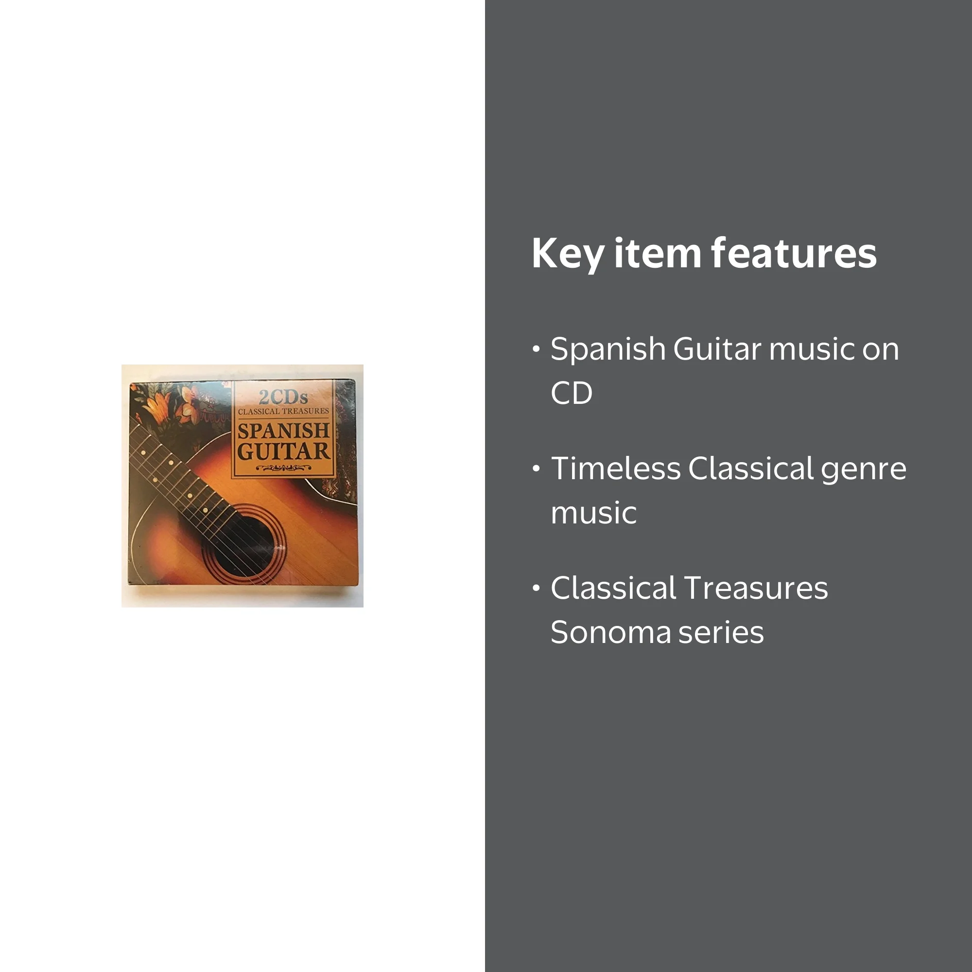 Sonoma, Classical Treasures Spanish Guitar CD, Music & Performance
