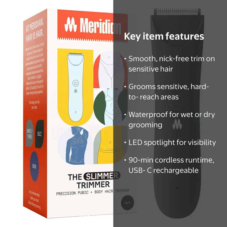 Meridian Slimmer Trimmer Waterproof Pubic and Bikini Grooming
