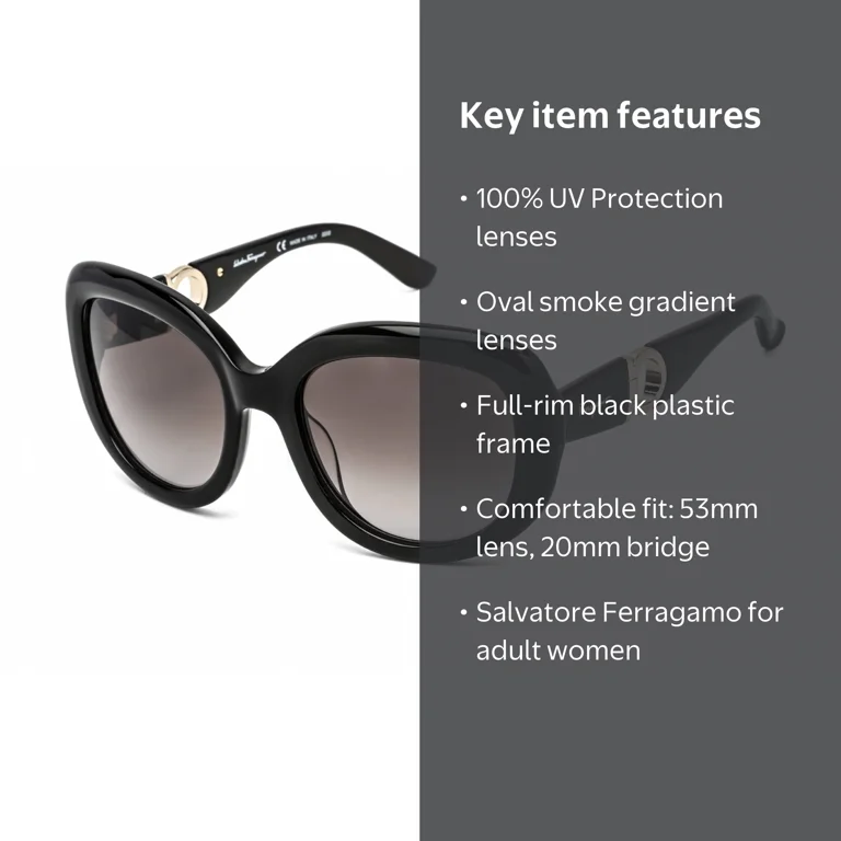 SALVATORE FERRAGAMO SF727S-001-53 Sunglasses Size 53mm 135mm 20mm