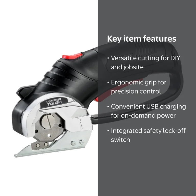 Hyper Tough 4V Max Handheld Cutting Tool with USB Charger Cable