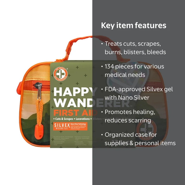 Be Smart Get Prepared Outdoor First Aid - Happy Wanderer, 134