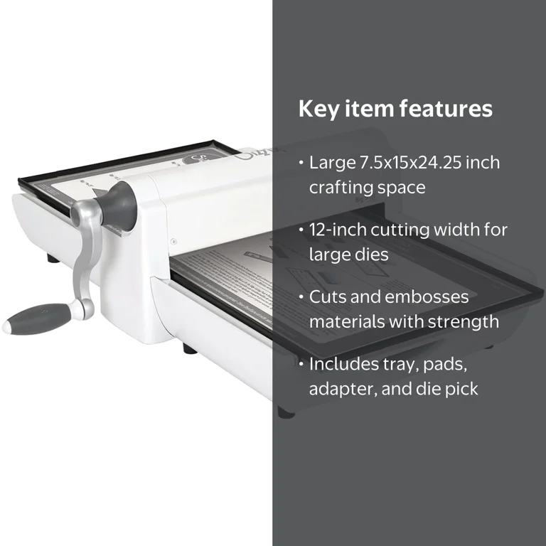 Sizzix Big Shot Pro Machine-White W/Gray, Extended Accessories