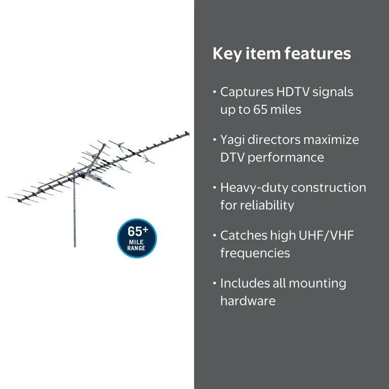 Winegard Hd7698p Platinum Series Hdtv High-band Vhf/uhf Deep