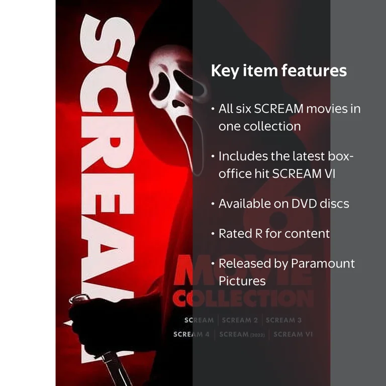 RKO クラシックホラー ヴァル・リュートン傑作集 DVD6枚セット Scream 6-Movie Collection DVD, includes all six SCREAM films