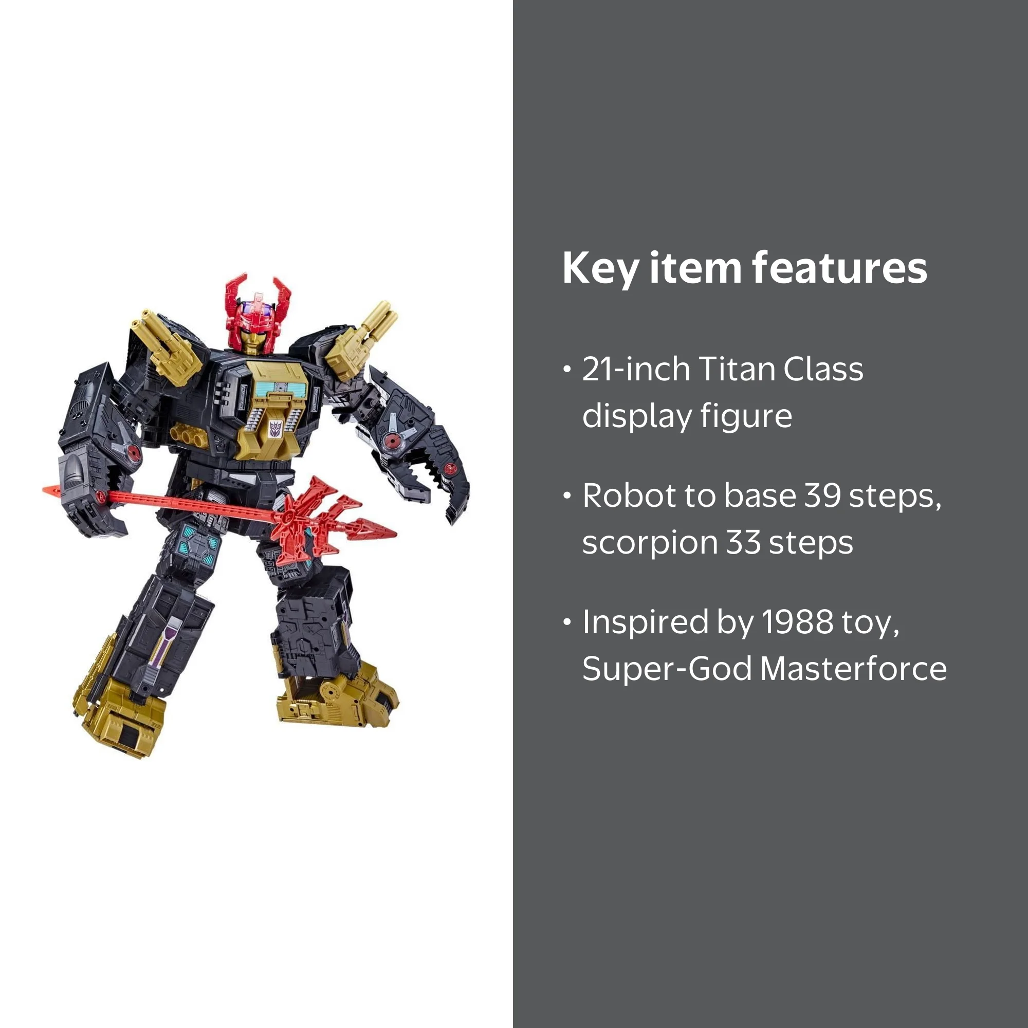 Transformers Generations Selects Deluxe Black Zarak, Legacy Titan