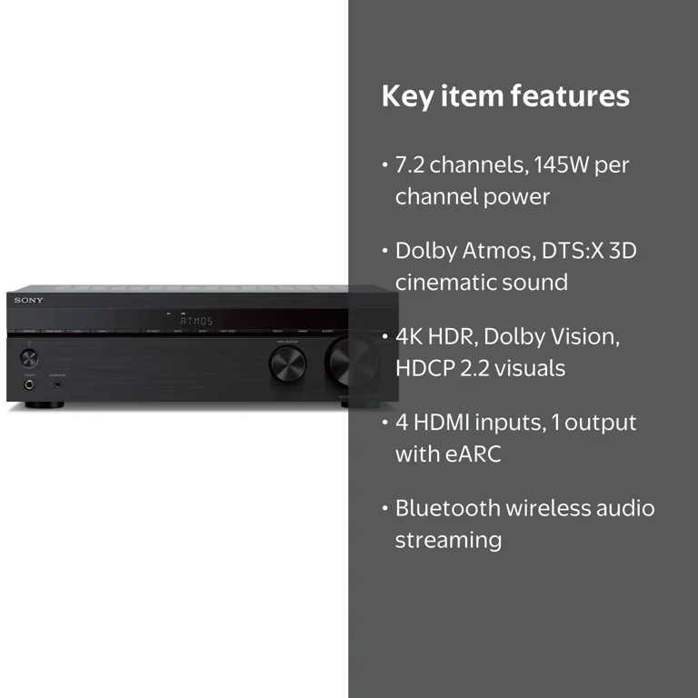 Sony STR-DH790 7.2-Channel Multi HDMI Input, Dolby Atmos Home