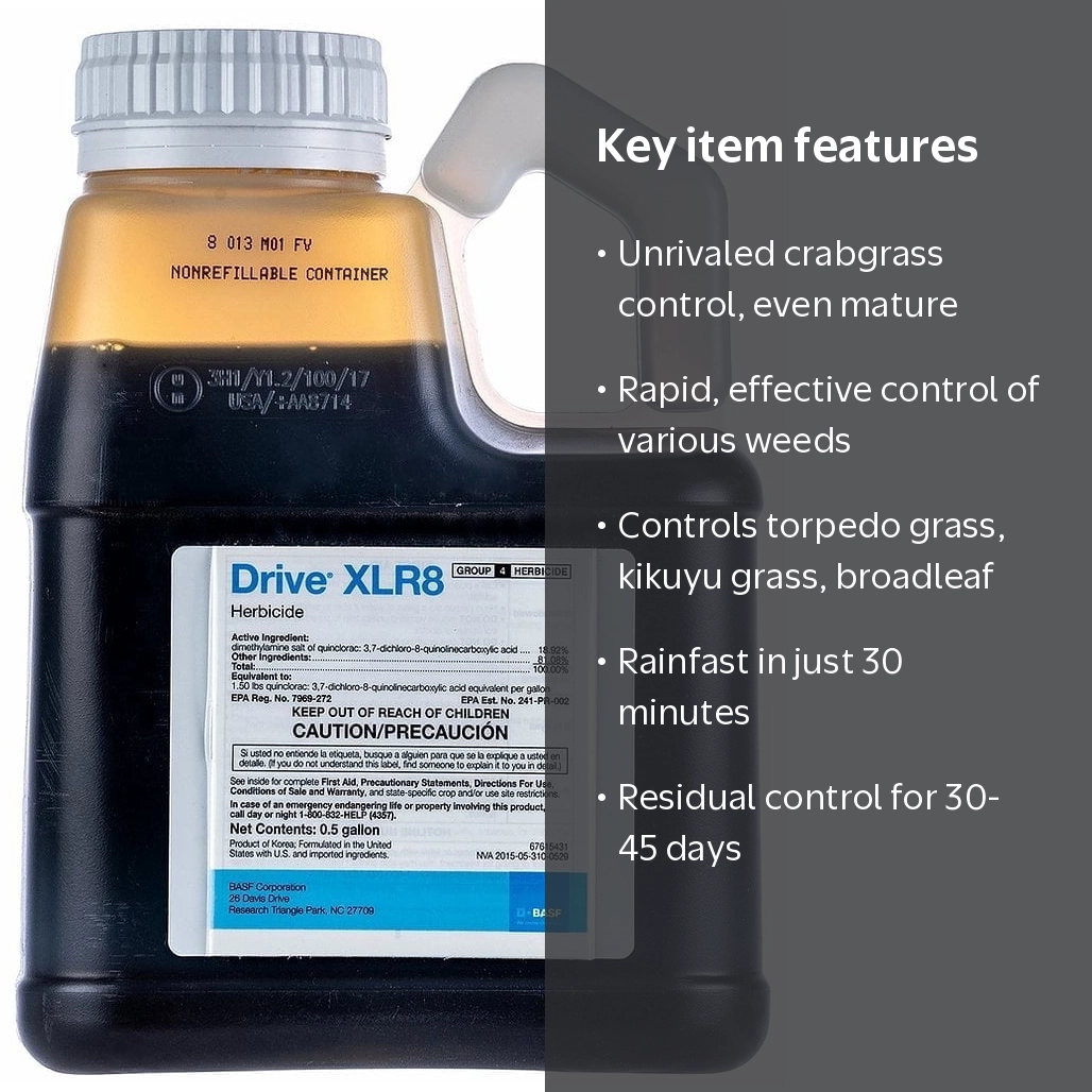 BASF Drive XLR8 Herbicide (1/2 gallon) - Dandelion & Lawn Grass