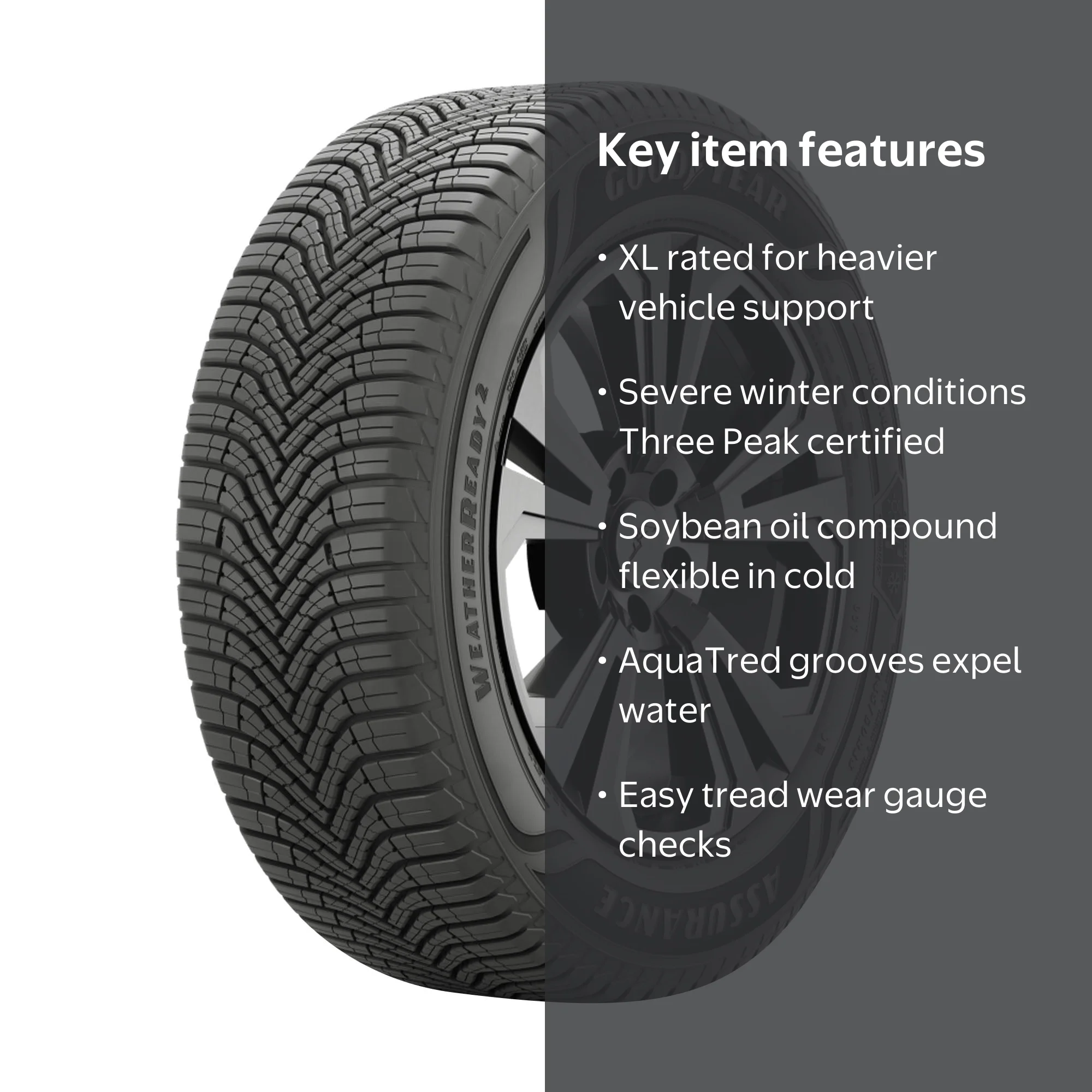 ☆ゆるりん☆ 専用　23年バリ山GOODYEAR 205/50R17 2本 Goodyear Assurance WeatherReady 2 All Weather 205/50R17 93V XL