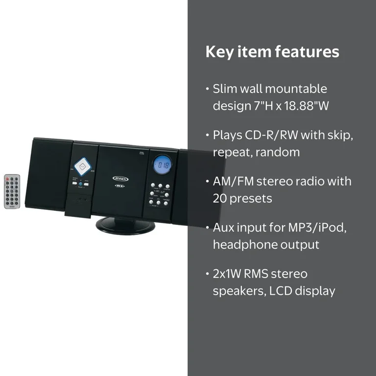 キンボール、ジェイミソン／『キンボール、ジェイミソン』国内盤２枚組みＣＤ＋ＤＶＤ Jensen JEN-JMC-180A Wall Mount CD Players - Walmart.com