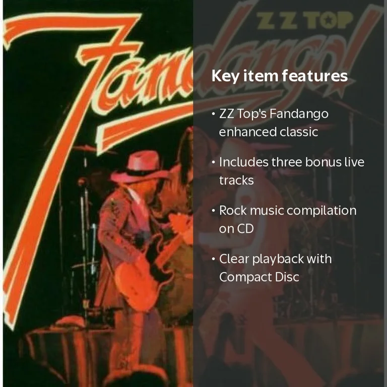Rhino Outdoors, CD, ZZ Top Fandango, Music & Performance, 1975