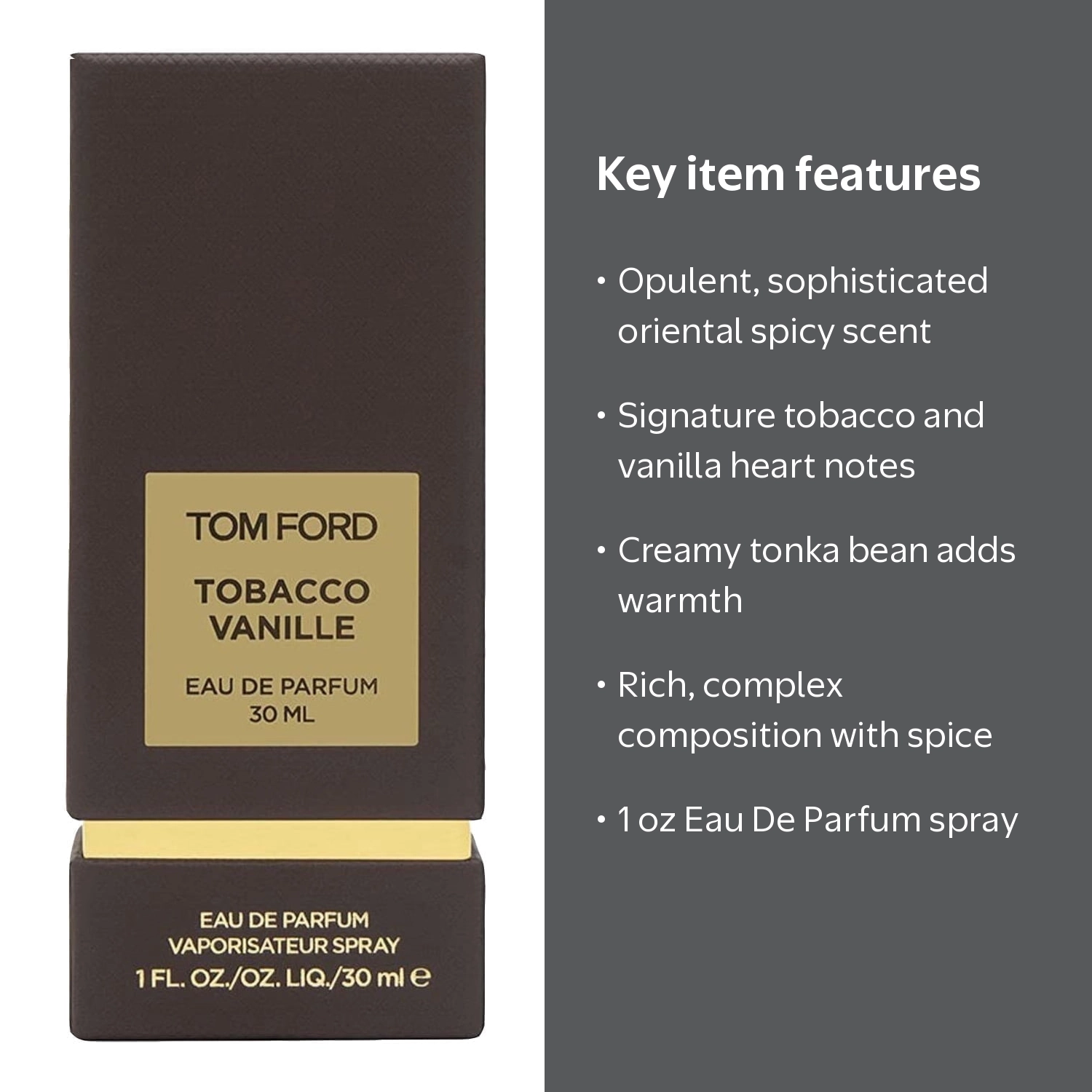 Tom Ford, Eau De Parfum Spray, Tobacco Vanille 1 oz, Private Blend