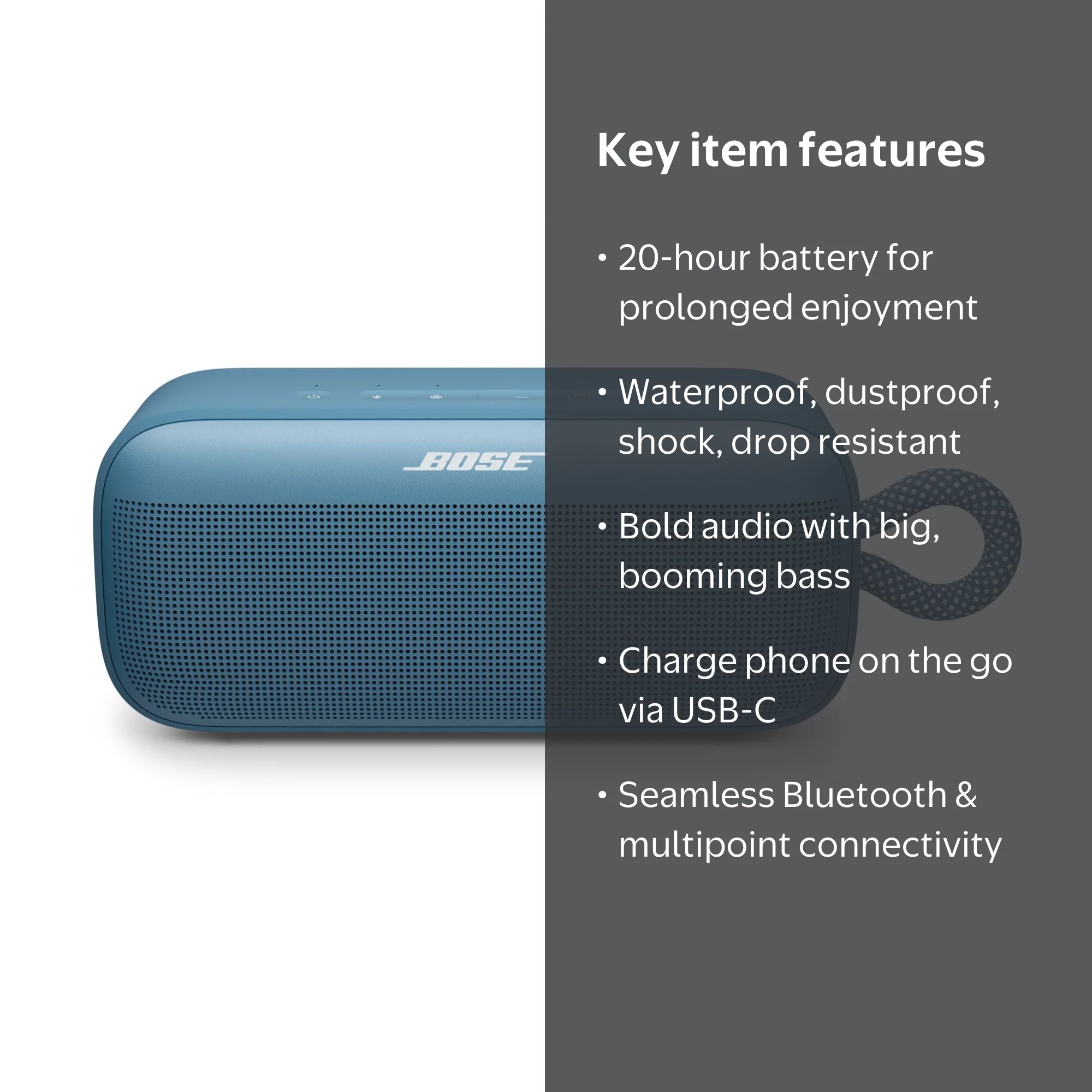 Bose SoundLink Plus Wireless Waterproof Portable Bluetooth Speaker