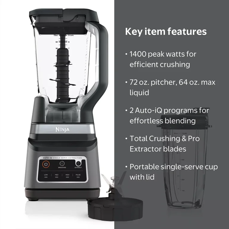 Ninja Professional Plus Blender DUO with Auto-iQ, 1400 Watts