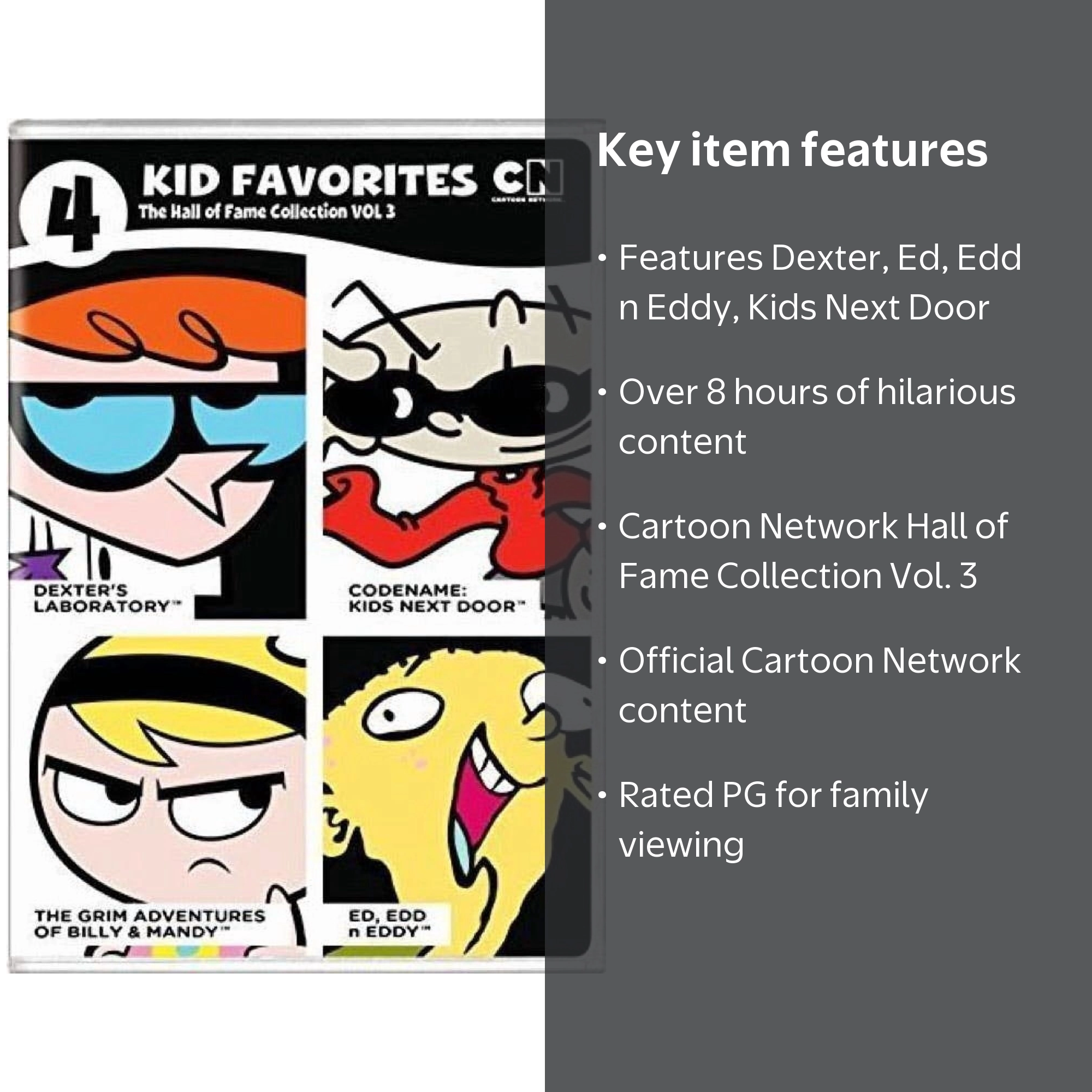 Cartoon Network Hall of Fame Collection Vol. 3 DVD, 525 mins