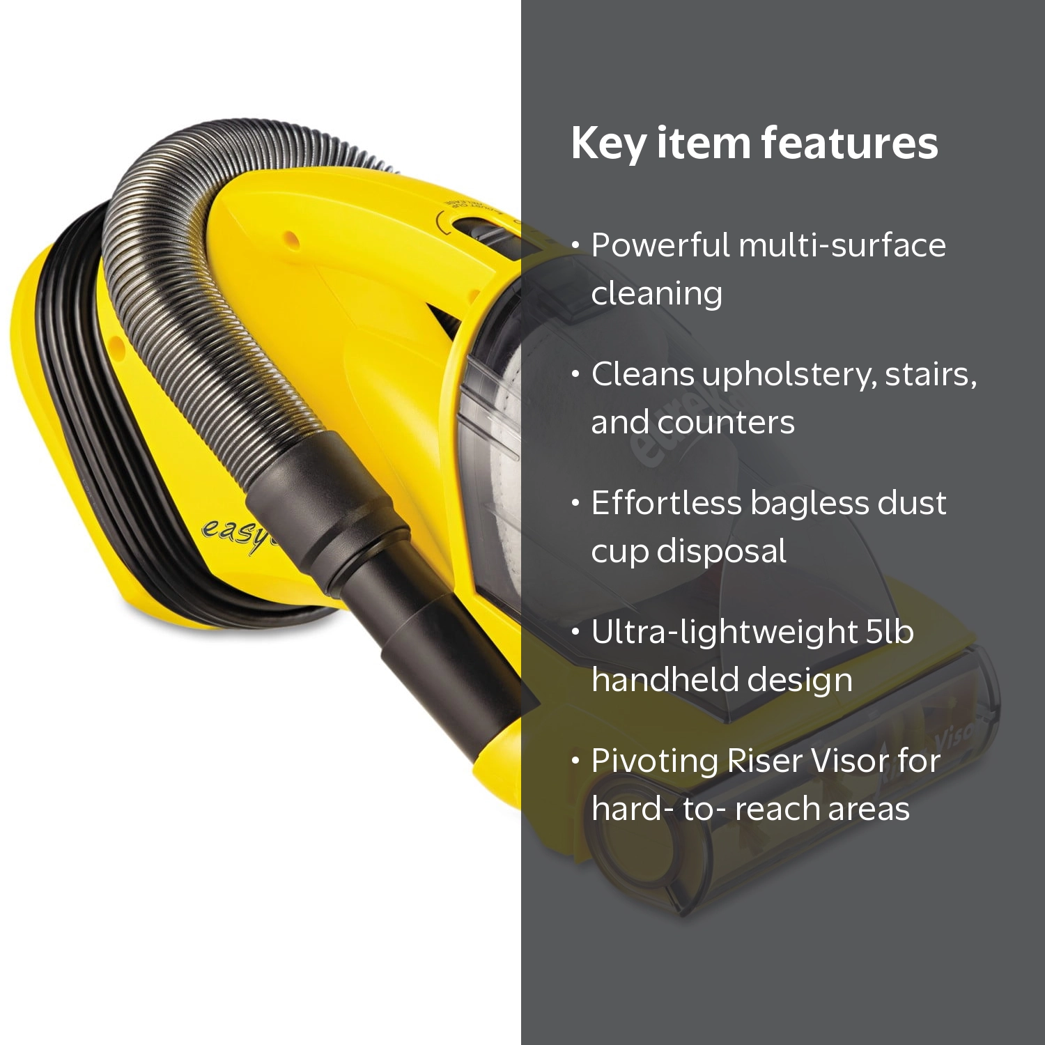 Eureka EasyClean Lightweight Handheld Vacuum Cleaner, Yellow 71B